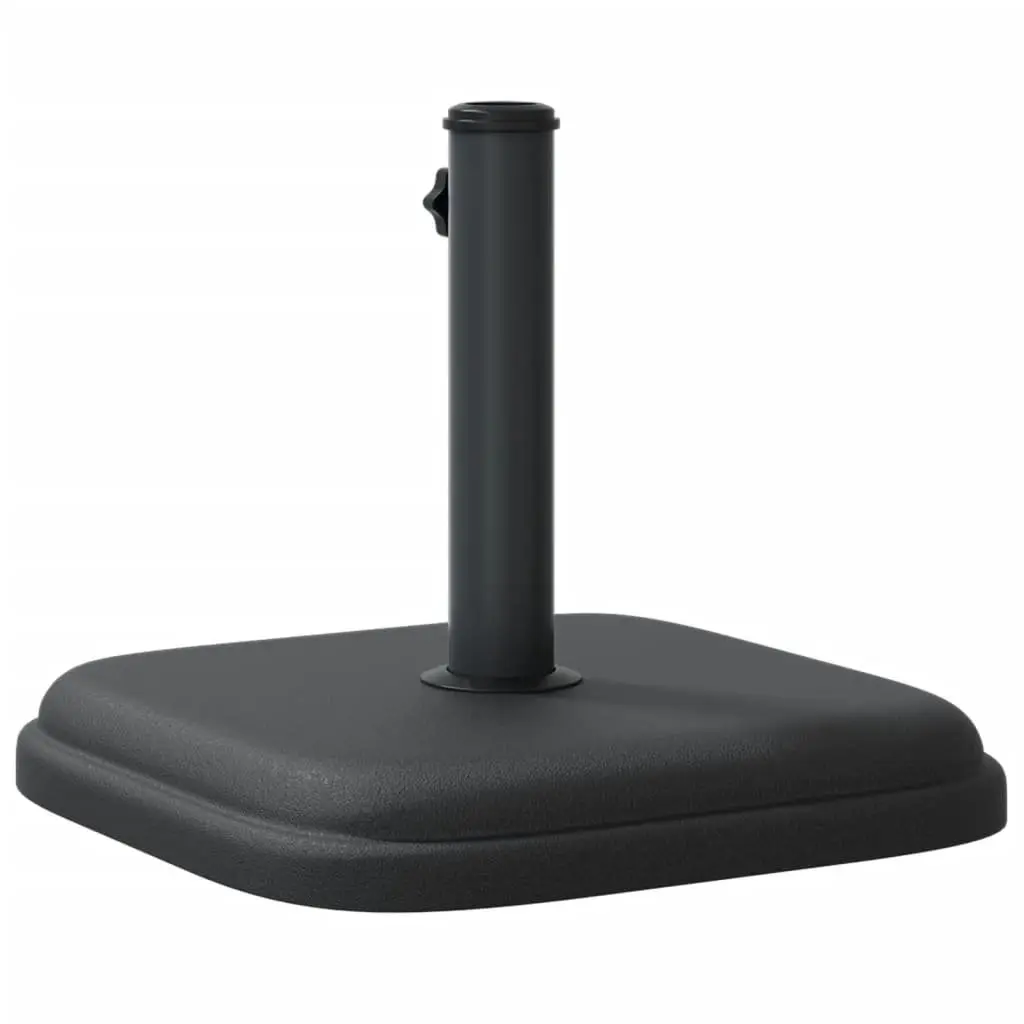 Square Parasol Base for Ø32/35/38 mm Poles 11 kg Concrete Filled Outdoor