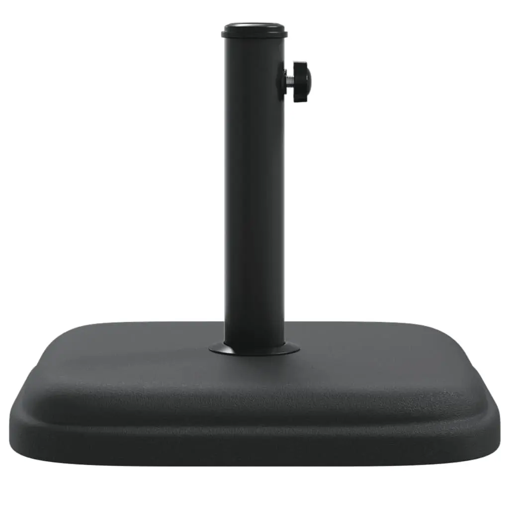 Square Parasol Base for Ø32/35/38 mm Poles 11 kg Concrete Filled Outdoor