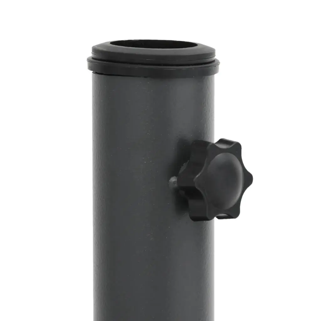 Square Parasol Base for Ø32/35/38 mm Poles 11 kg Concrete Filled Outdoor