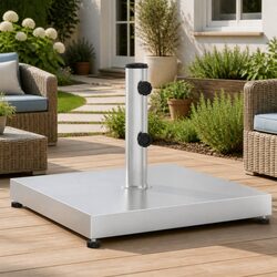 Specifications of 28kg Square Parasol Base with Adaptors