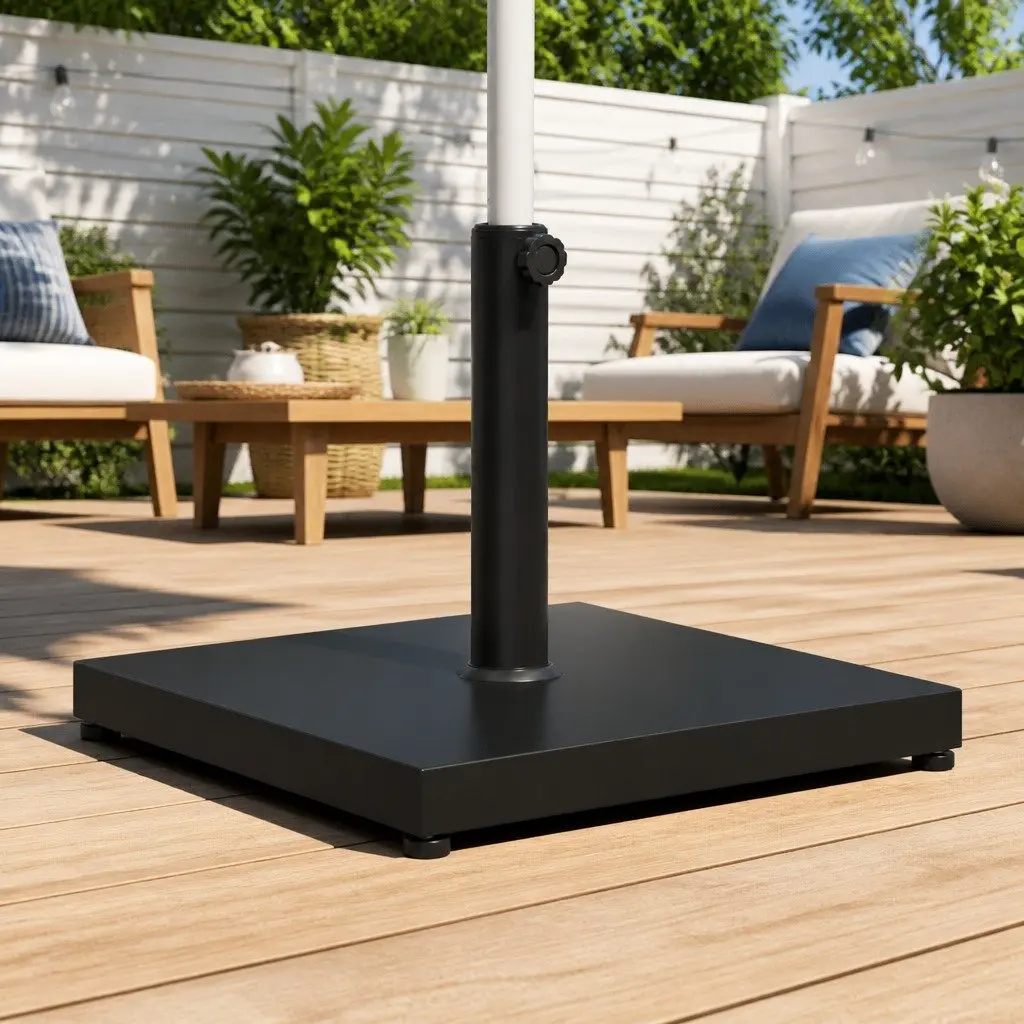 Square Parasol Base 18kg Umbrella Stand