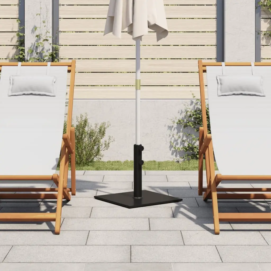 Square Parasol Base, 17kg Steel Construction with Adaptors