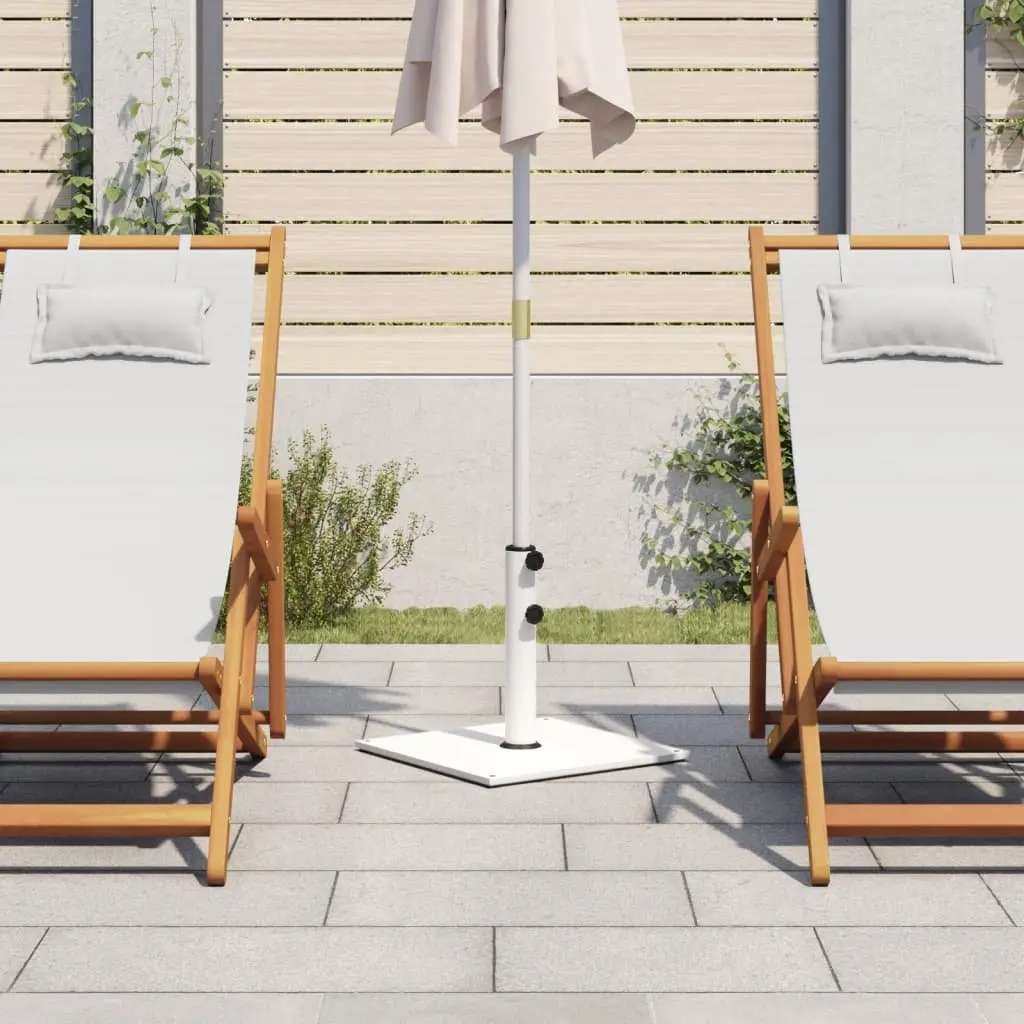 Square Parasol Base for Outdoor Use 17kg with Ø32/38/48mm Pole Adapter
