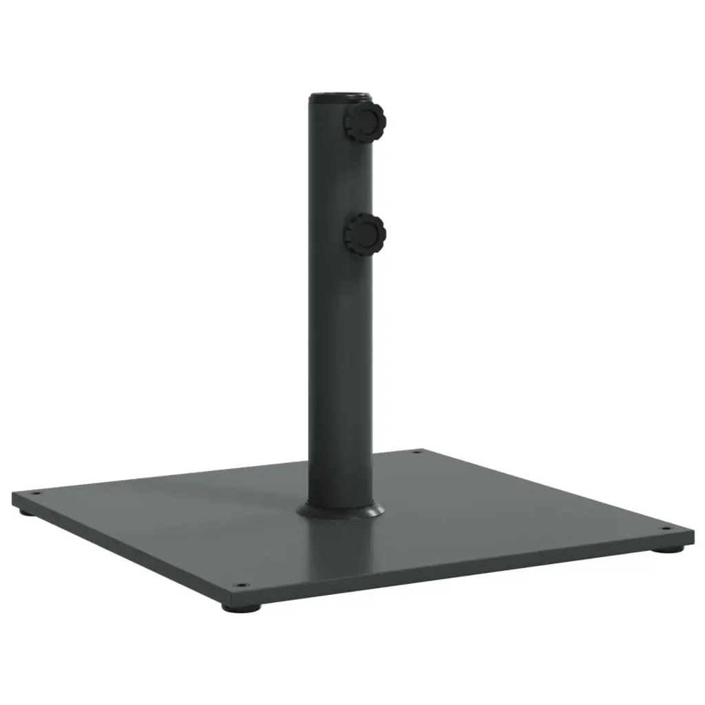 Parasol Base Umbrella Stand Grey Outdoor Use with 3 Pole Adapters for 32mm 38mm 48mm Poles