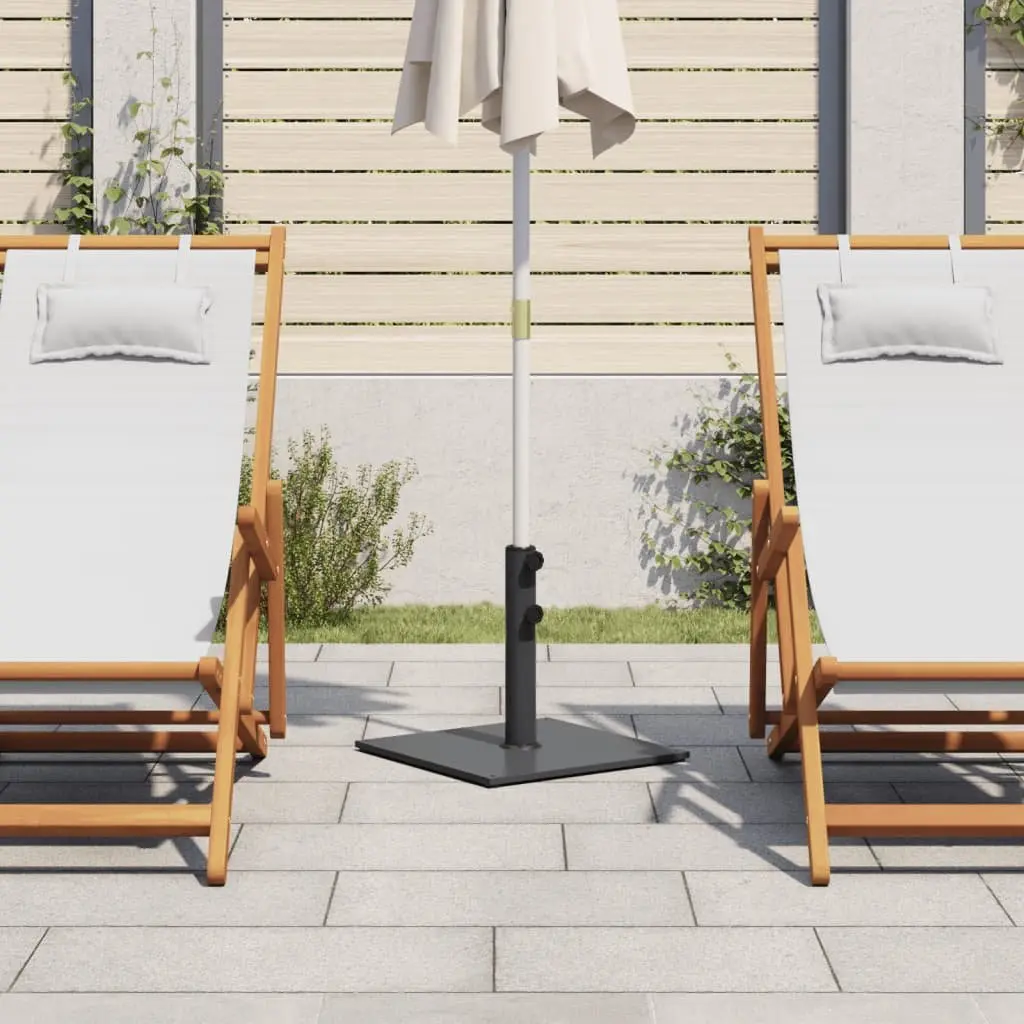 Parasol Base Umbrella Stand Grey Outdoor Use with 3 Pole Adapters for 32mm 38mm 48mm Poles