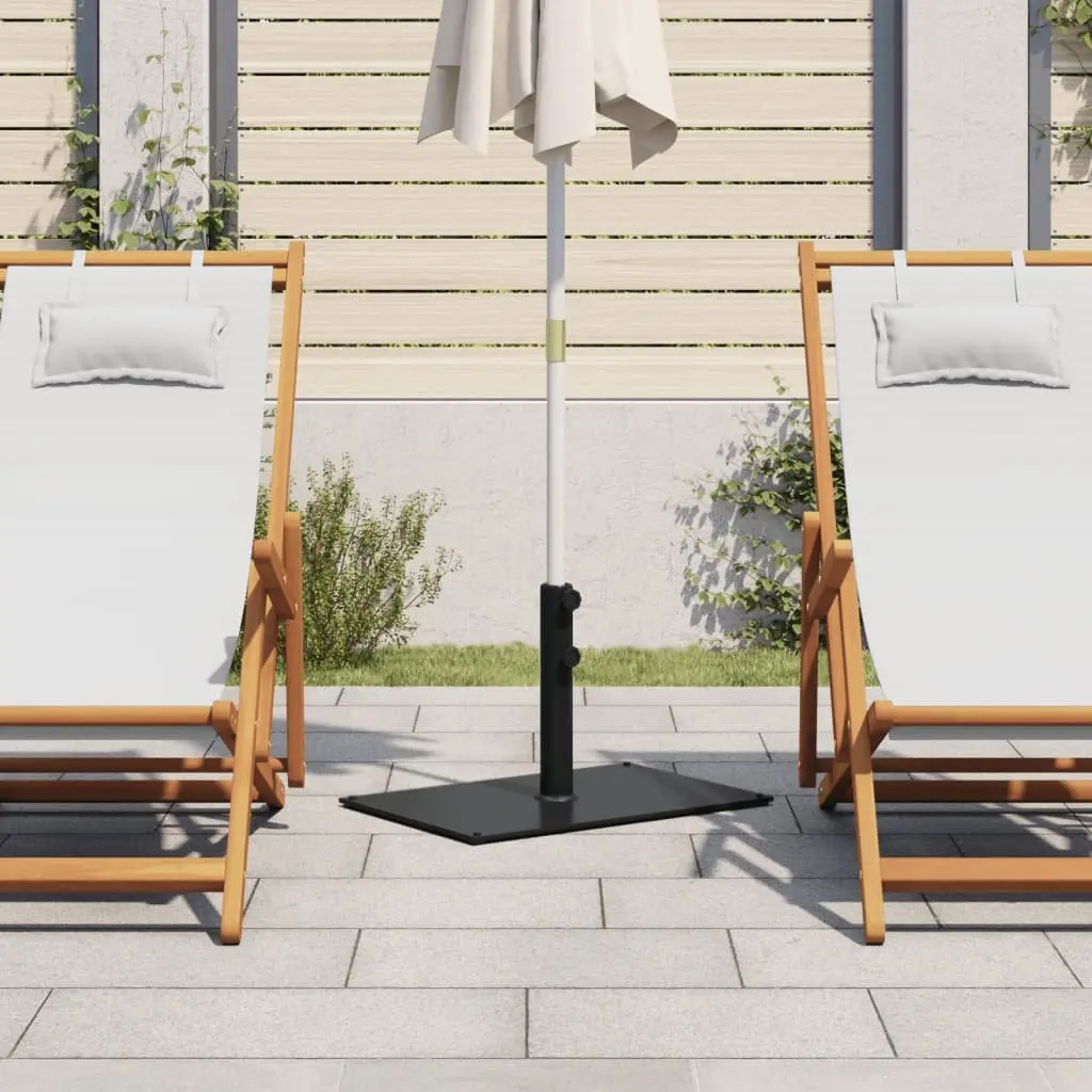 Rectangular Umbrella Stand Grey 15kg | Fits 32-48mm Poles