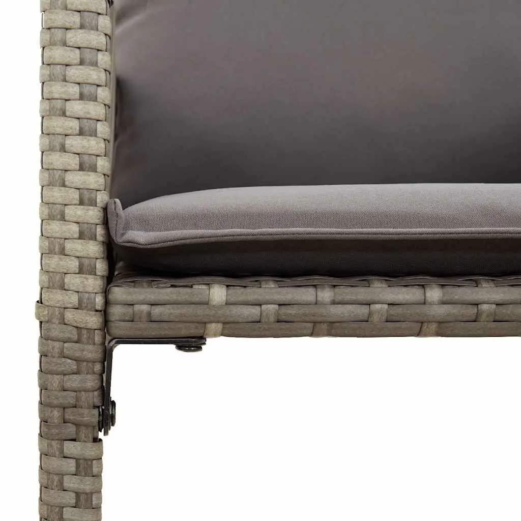 Grey Outdoor Bar Stools with Cushions