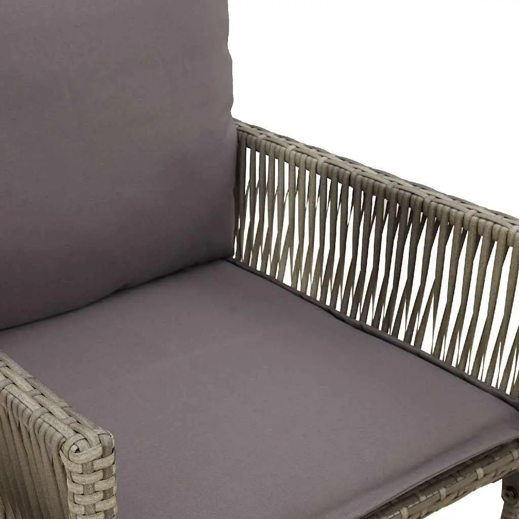 Grey Outdoor Bar Stools with Cushions