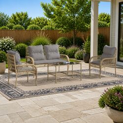 4-Piece Garden Sofa Set Specifications and Features