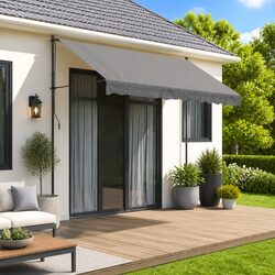 300x150cm Retractable Awning with Steel Frame Specifications