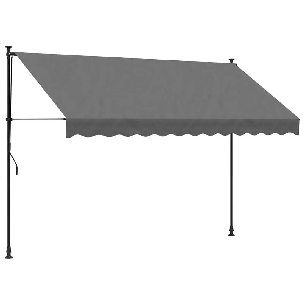 Retractable Awning Patio Window Door Shade Steel Frame 300x150cm