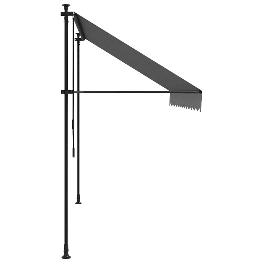 Retractable Awning Patio Window Door Shade Steel Frame 300x150cm