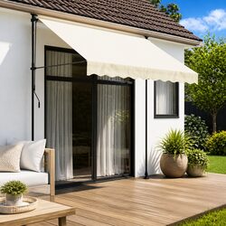 Retractable Awning Specifications: Cream 300x150 cm