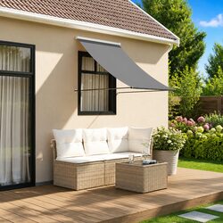 Retractable Awning Anthracite 150x150 cm - Specs Overview