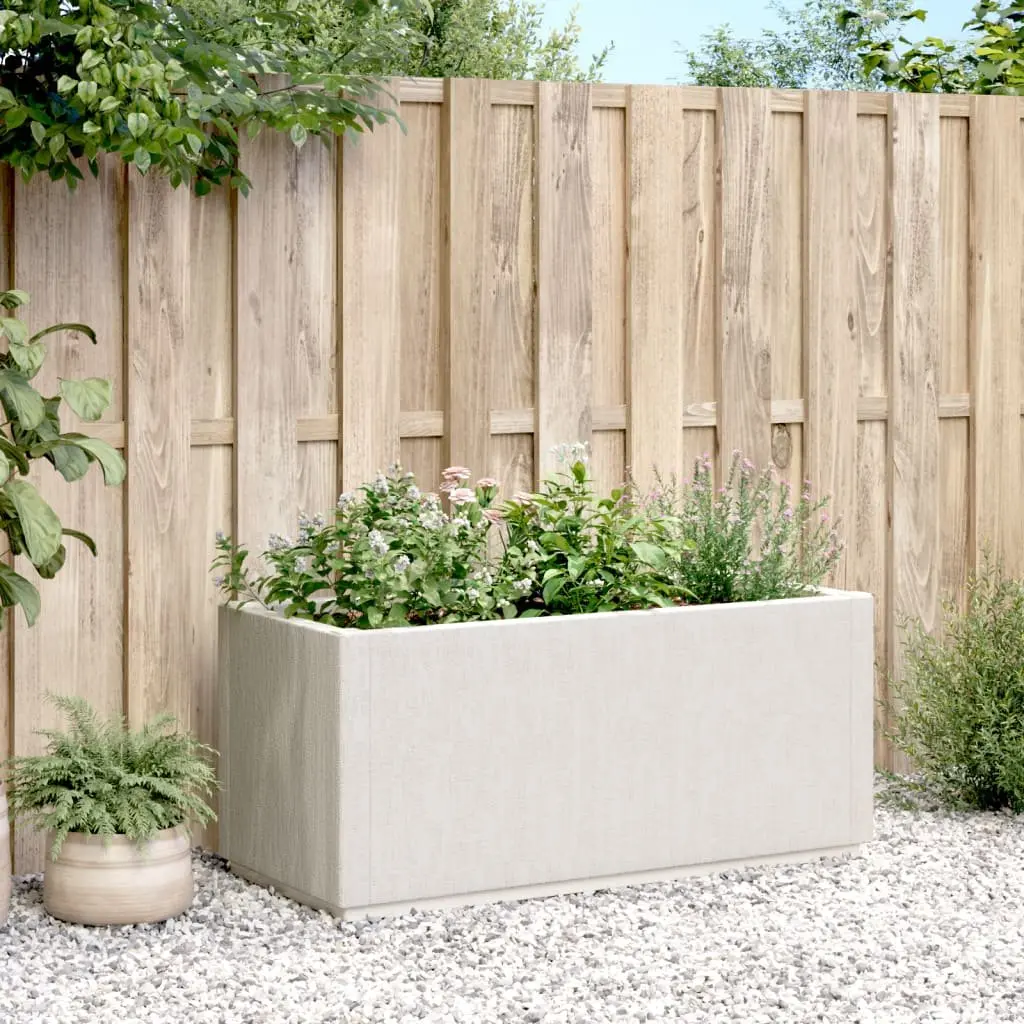 White Garden Planter 80x36x35 cm