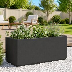 Garden Planter Grey 80L x 36W x 35H cm – Polypropylene Material