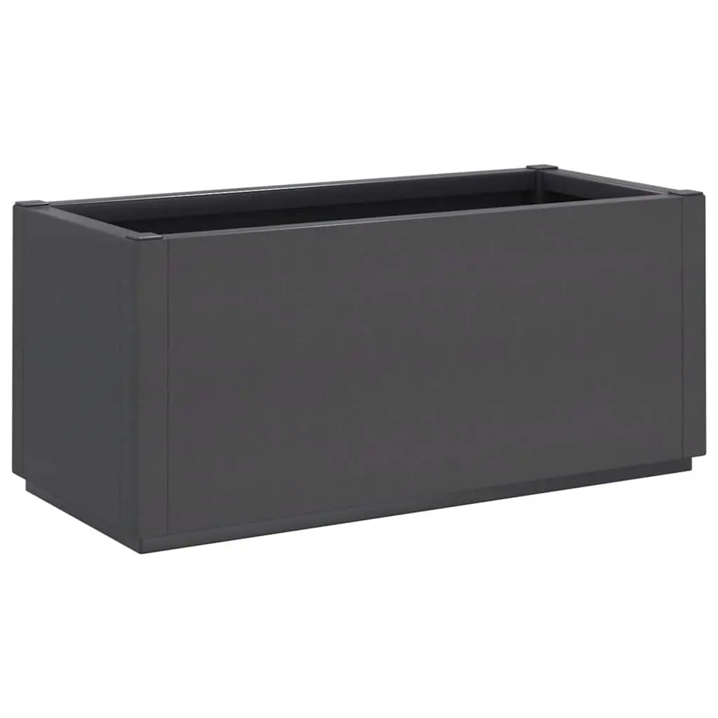 Garden Flower Box Dark Grey Planter Box Outdoor Patio Terrace Plant Pot