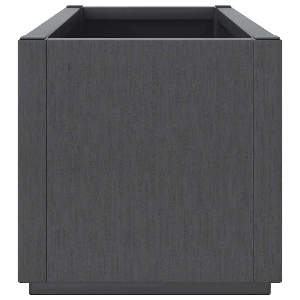Garden Flower Box Dark Grey Planter Box Outdoor Patio Terrace Plant Pot