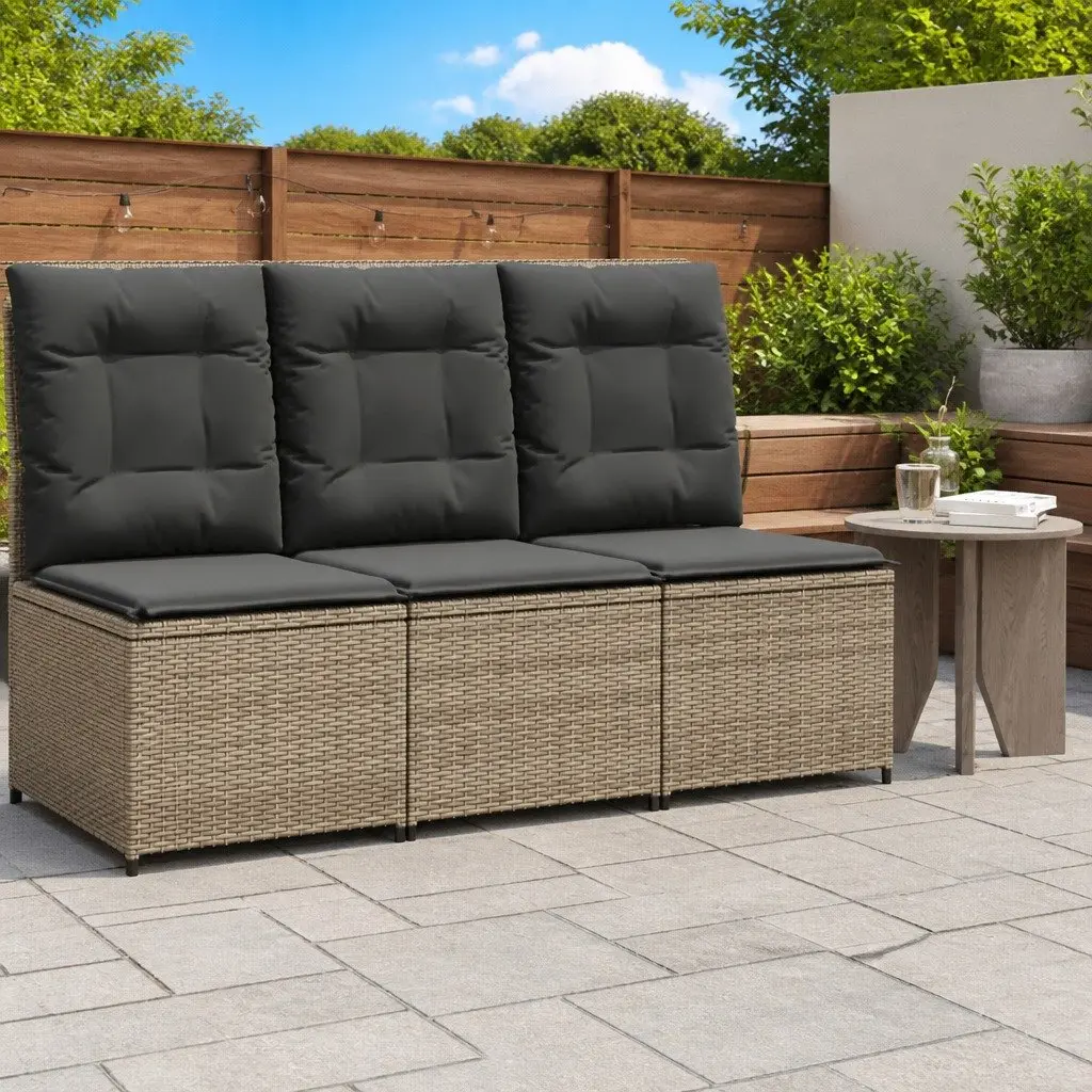 Grey Reclining Garden Sofa Outdoor Seating