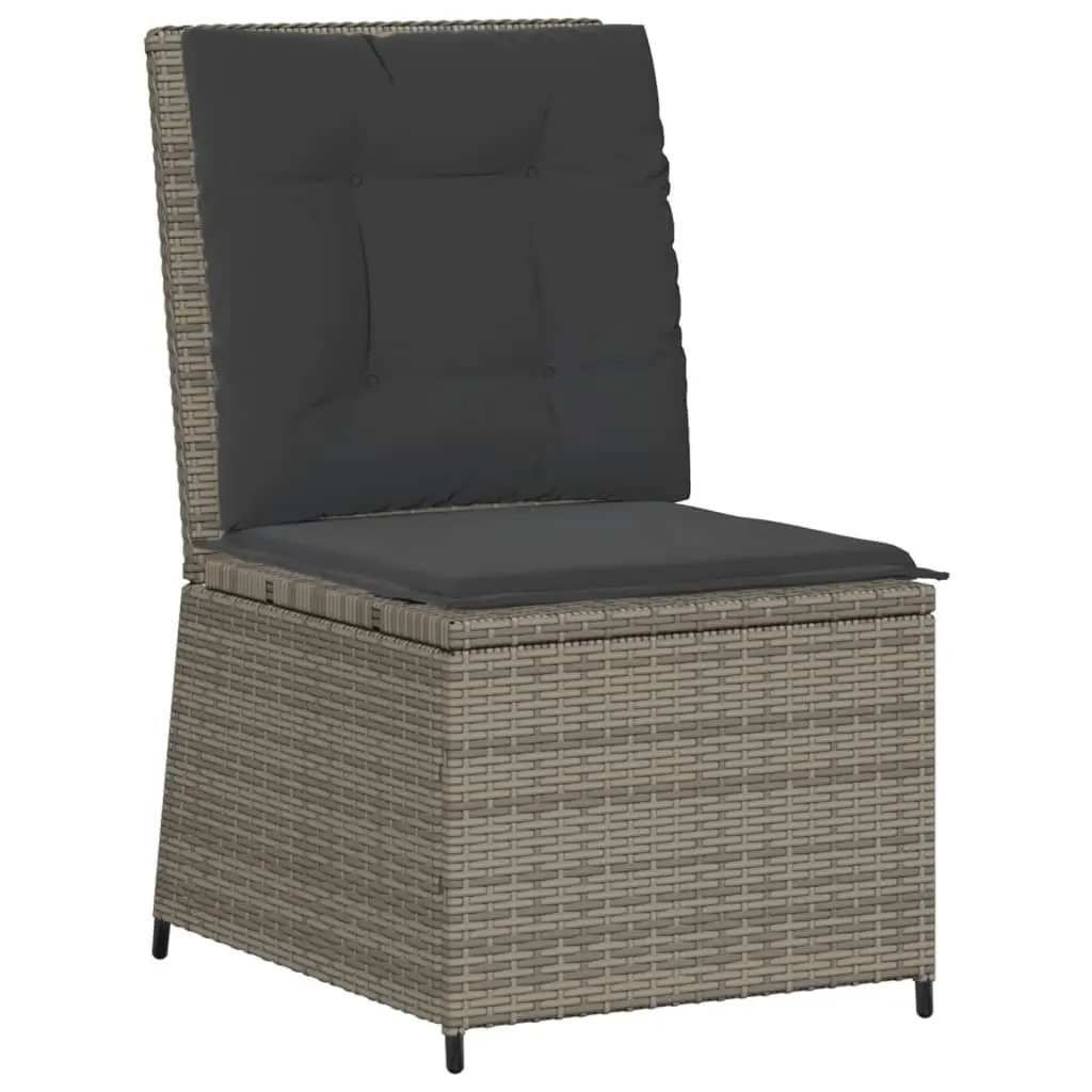 Grey Reclining Garden Sofa Outdoor Seating