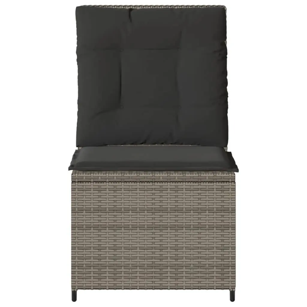 Grey Reclining Garden Sofa Outdoor Seating
