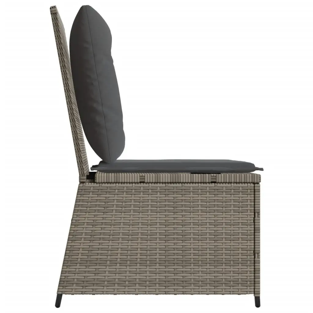 Grey Reclining Garden Sofa Outdoor Seating