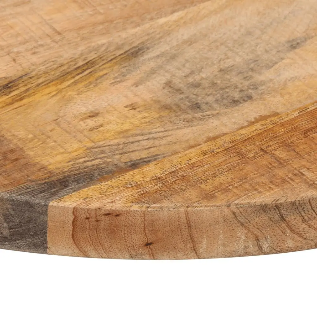 Round Wooden Table Top 50cm Solid Mango Wood Rustic Dining Kitchen Furniture