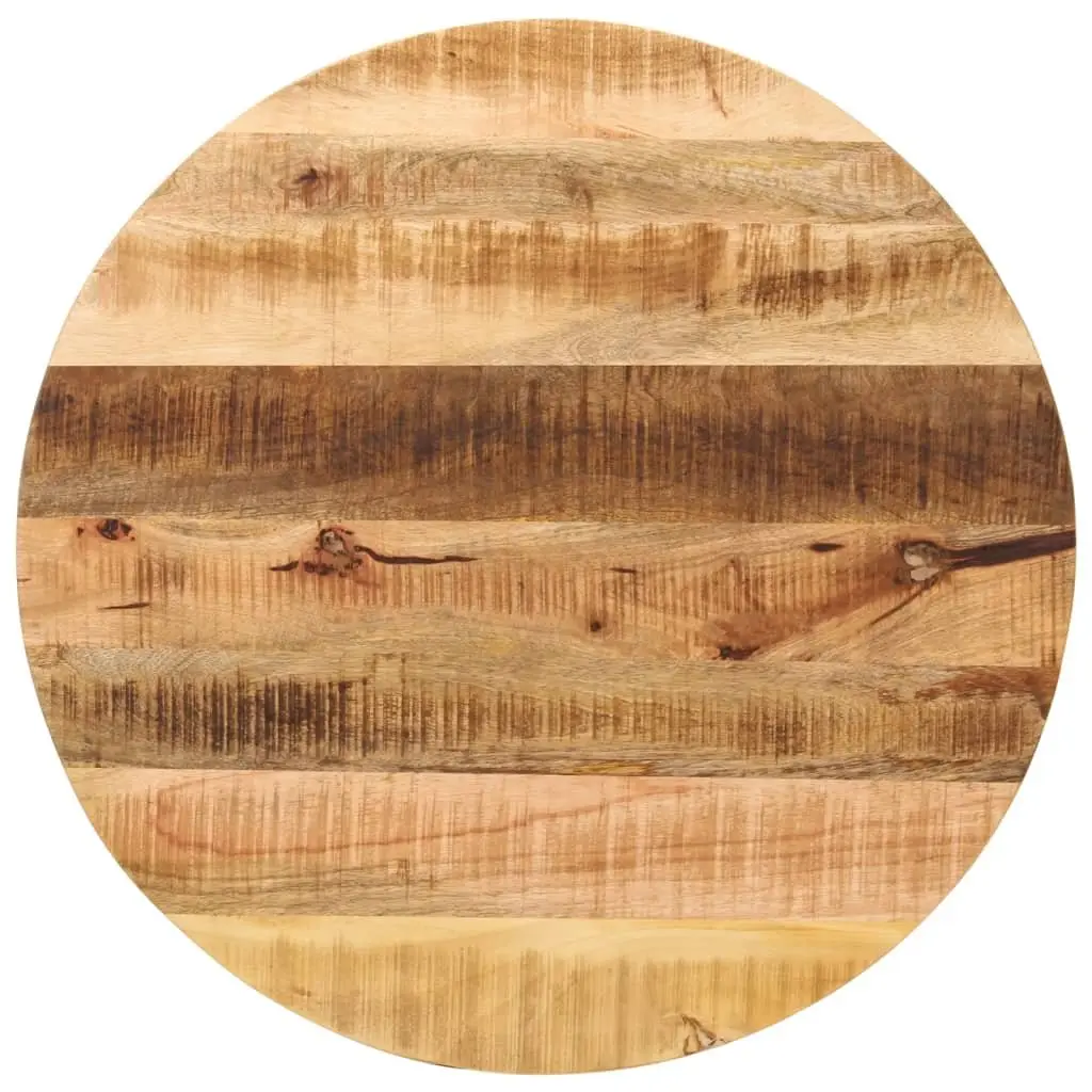 Round Solid Mango Wood Table Top Ø 70cm
