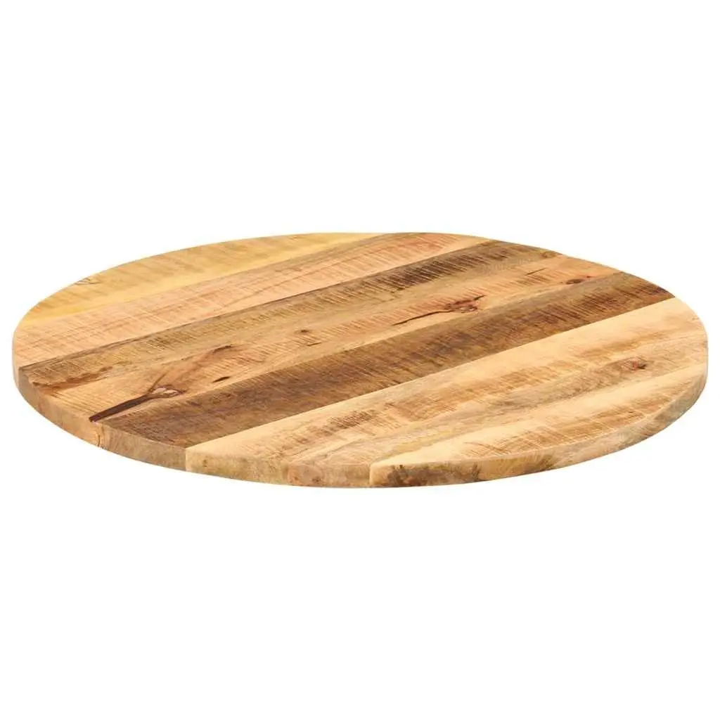 Round Solid Mango Wood Table Top Ø 70cm
