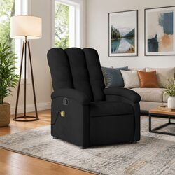 Specifications of Black Fabric Manual Massage Recliner Chair