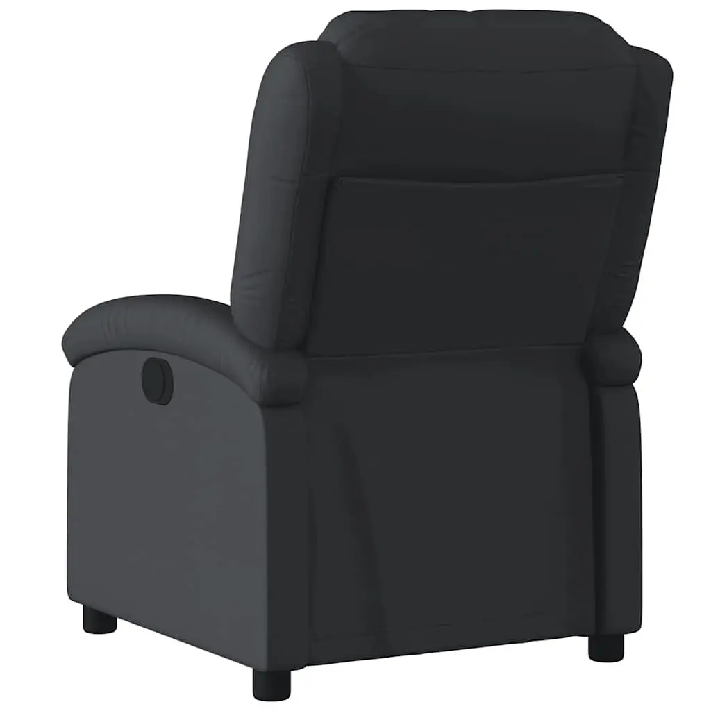 Black Recliner Armchair with Manual Function