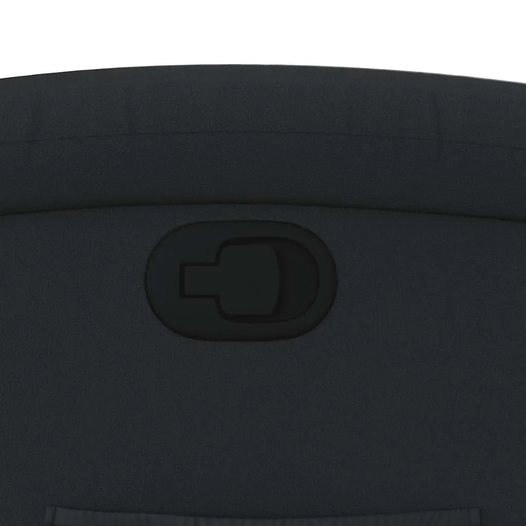 Black Recliner Armchair with Manual Function
