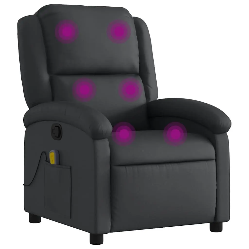 Black Manual Reclining Massage Chair