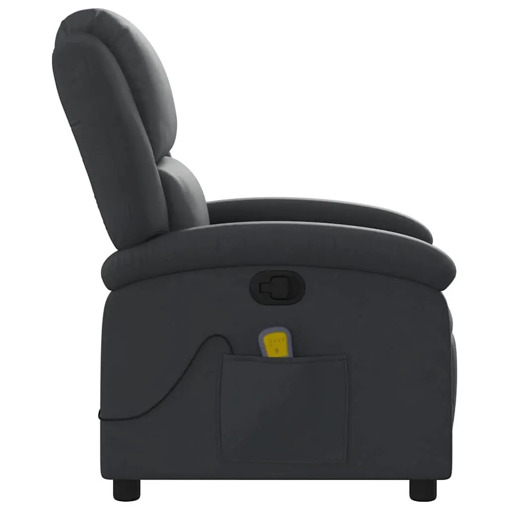 Black Manual Reclining Massage Chair