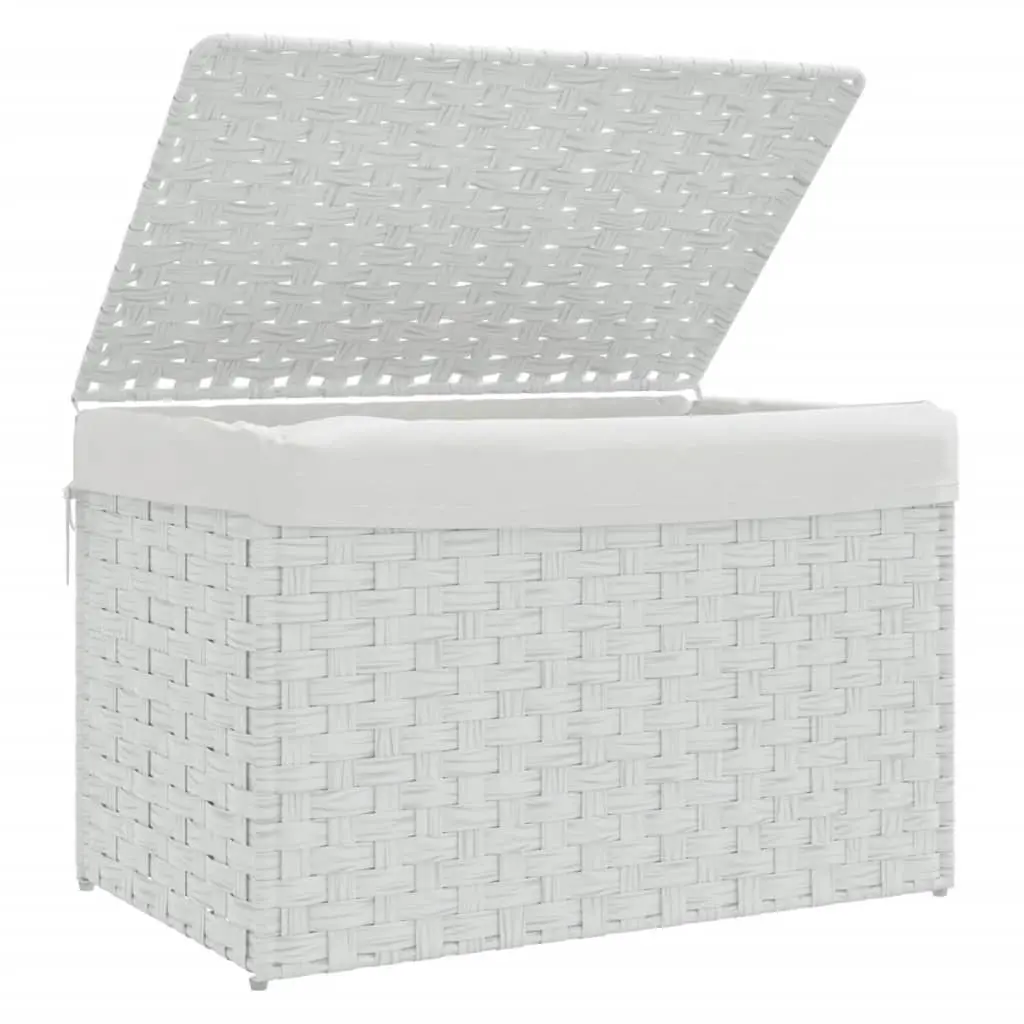 Laundry Basket with Lid for Bathroom or Laundry Room 55.5x35x34cm Foldable Storage Bin
