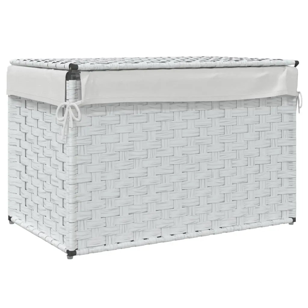 Laundry Basket with Lid for Bathroom or Laundry Room 55.5x35x34cm Foldable Storage Bin