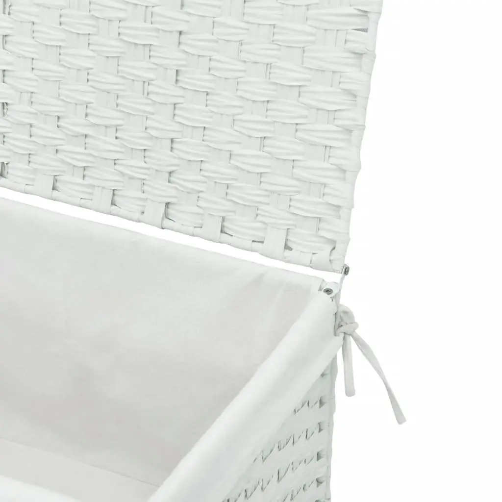 Laundry Basket with Lid for Bathroom or Laundry Room 55.5x35x34cm Foldable Storage Bin
