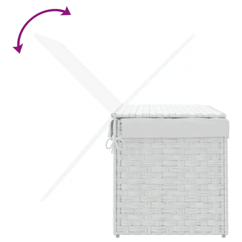 Laundry Basket with Lid for Bathroom or Laundry Room 55.5x35x34cm Foldable Storage Bin