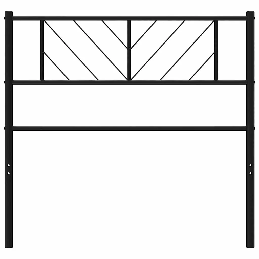 Metal Headboard Black 107cm Bed Frame Header Bedroom Furniture