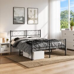 Specifications of Metal Bed Frame 135x190cm, Black