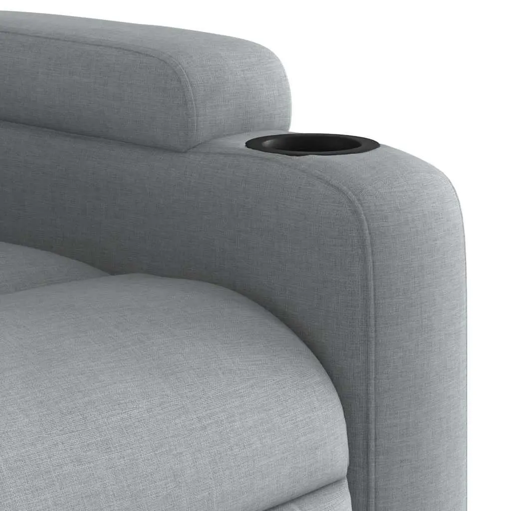 Massage Recliner Armchair for Home 6 Points Manual Recline Grey