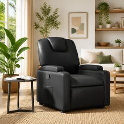 Specifications of Black Faux Leather Manual Reclining Chair