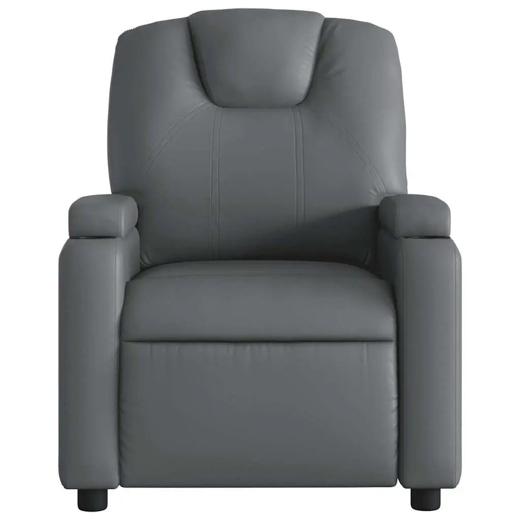 Grey Manual Recliner Chair with Massage