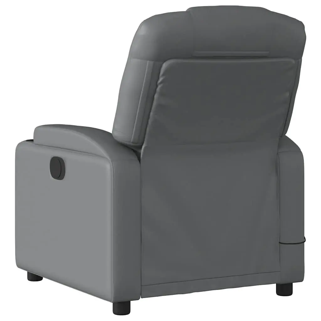 Grey Manual Recliner Chair with Massage