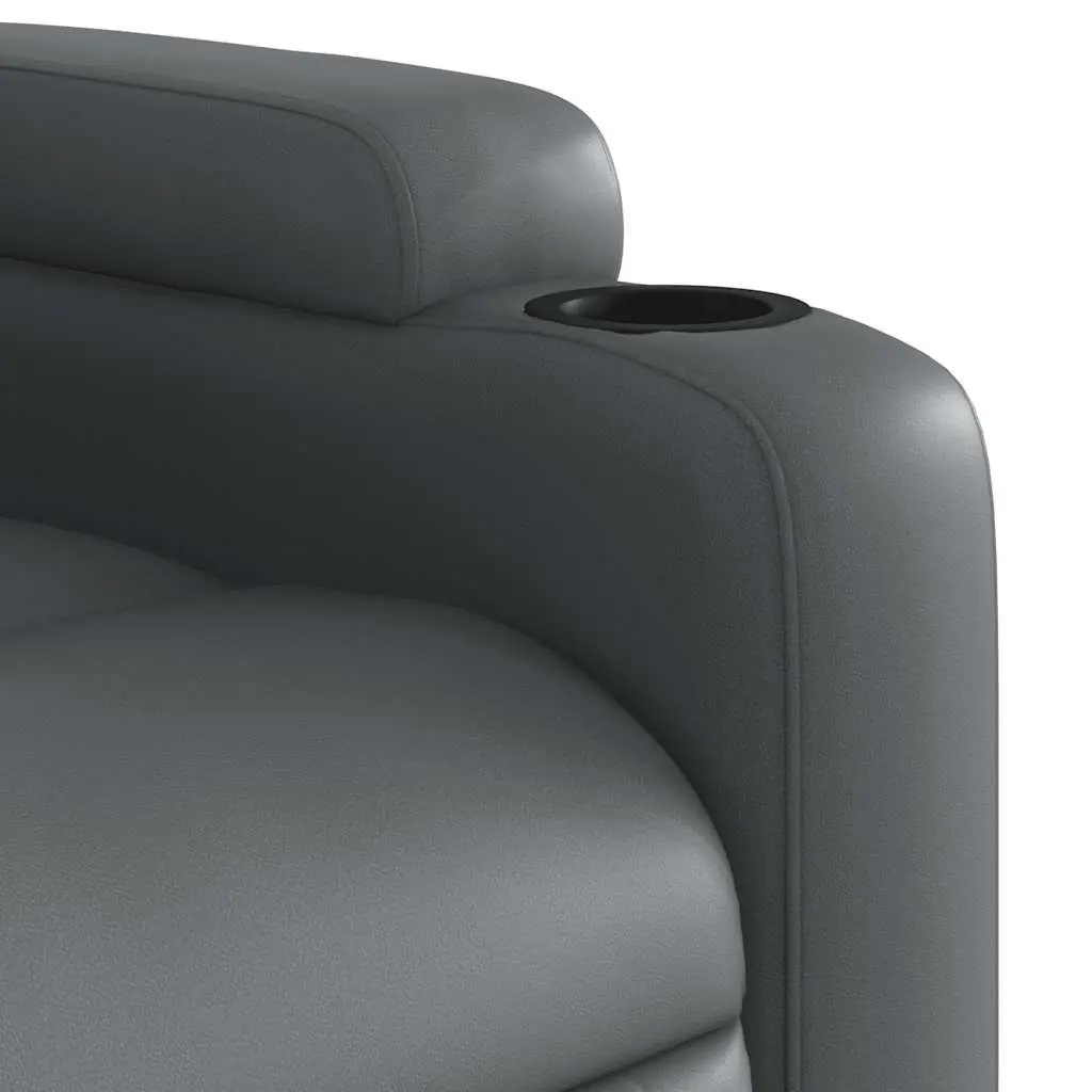 Grey Manual Recliner Chair with Massage