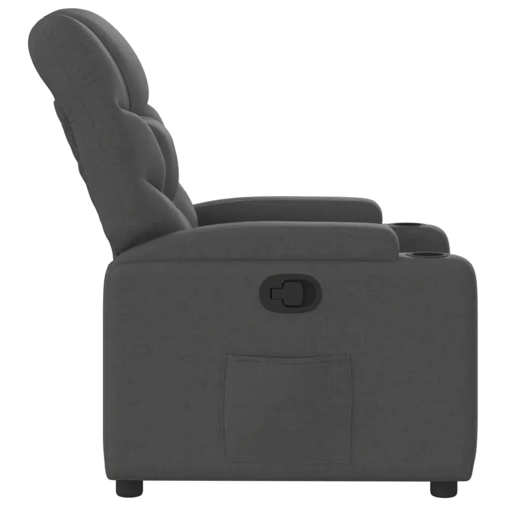 Recliner Chair Lounge Seat Manual Recline Grey