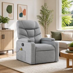 Specifications of Light Grey Manual Reclining Massage Chair