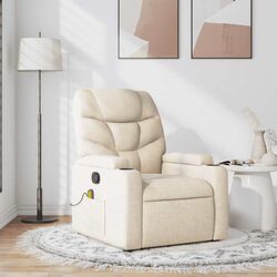 Specifications of Cream Fabric Massage Recliner Chair
