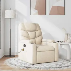 Specifications of Cream Fabric Massage Recliner Chair