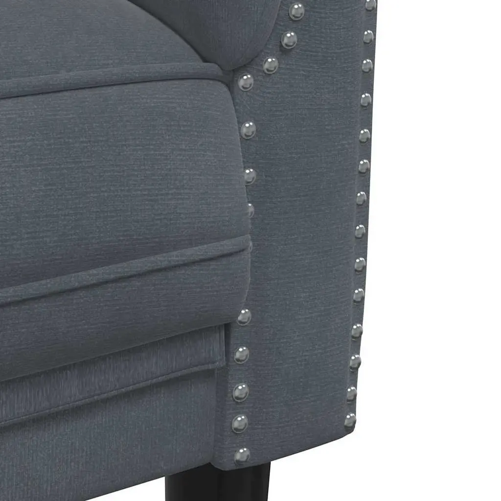 Grey Velvet 2-Seater Sofa